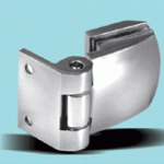 Wall to glass hinge without spring action.