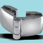 Glass to glass hinge without spring action. Suitable for 6 to 8mm thick glass. Width up to 800mm. Weight up to 15kg.